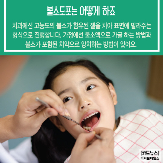 [카드뉴스] 우리아이 치아관리 `불소도포`